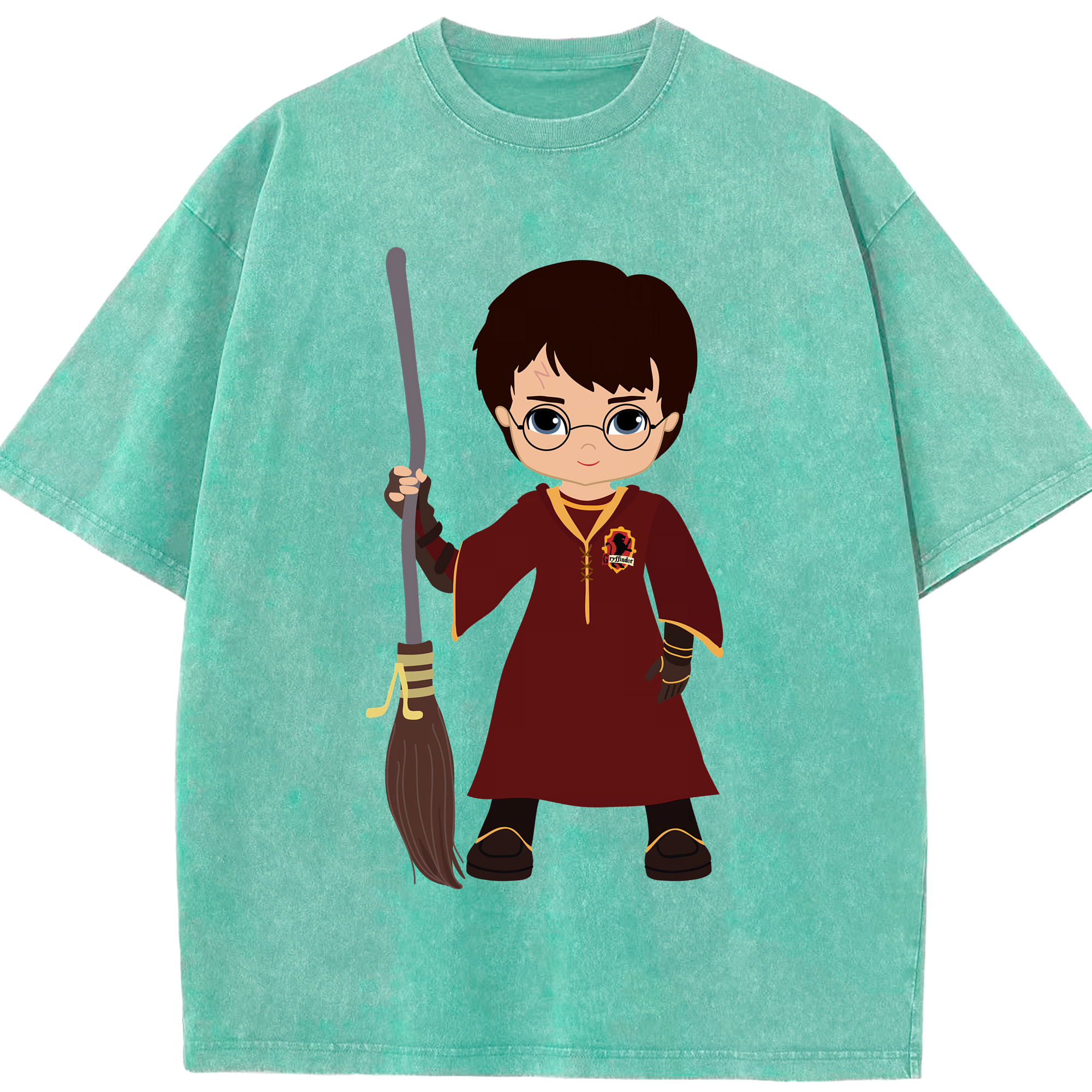 （画像用） Harry Potter ハリー・ポッターシリーズ 綿100% ヴィンテージ風 半袖Tシャツ（フロントプリント）